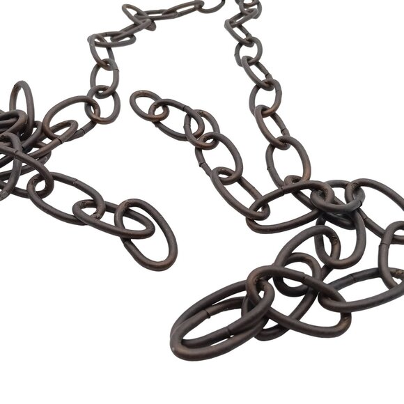 Dark Finish Pendant Chandelier Light Fixture Hanging Lighting Chain 5ft 5in - Picture 4 of 4